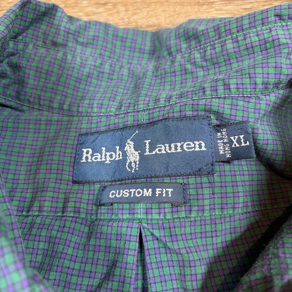 Ralph‎ Lauren Shirt Mens XL Green Long Sleeve Button Down Preppy Casual Office - Picture 5 of 7